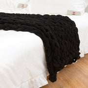 Chenille Rod Knitted Blanket