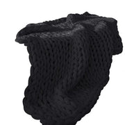 Hand Wool Knitted Blanket Thick