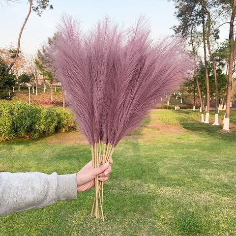 5Pcs Faux Pampas Grass Large