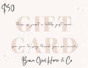 Brown Girl Home & Co Gift Certificate