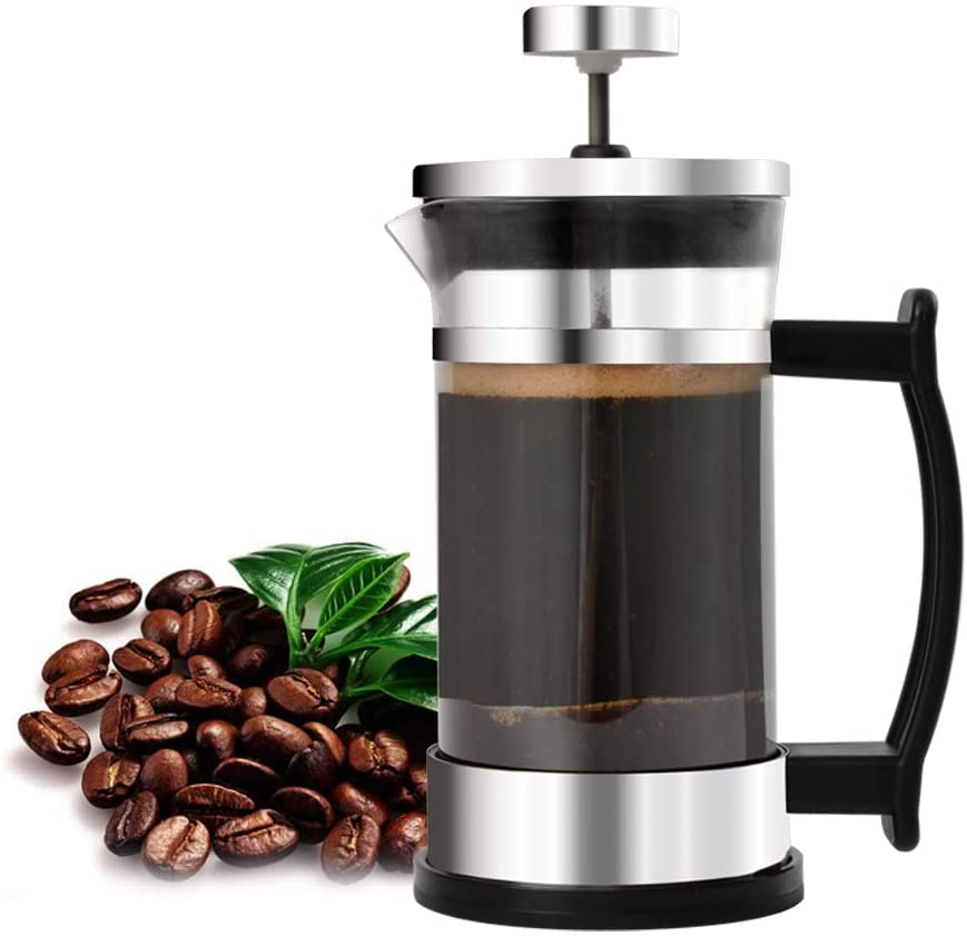 French Press Coffee Maker, Heat Resistant Thickened Glass, 304 Stainless  Steel, Non-slip Silicone Base, Home And Camping Cold Brew Coffee Maker -  Temu
