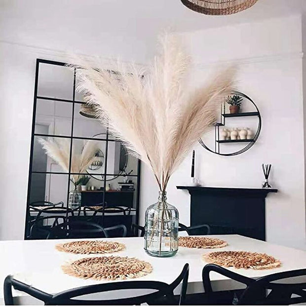 5Pcs Faux Pampas Grass Large