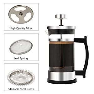 Stainless Steel Heat Resistance   350ml French Press Coffee Maker